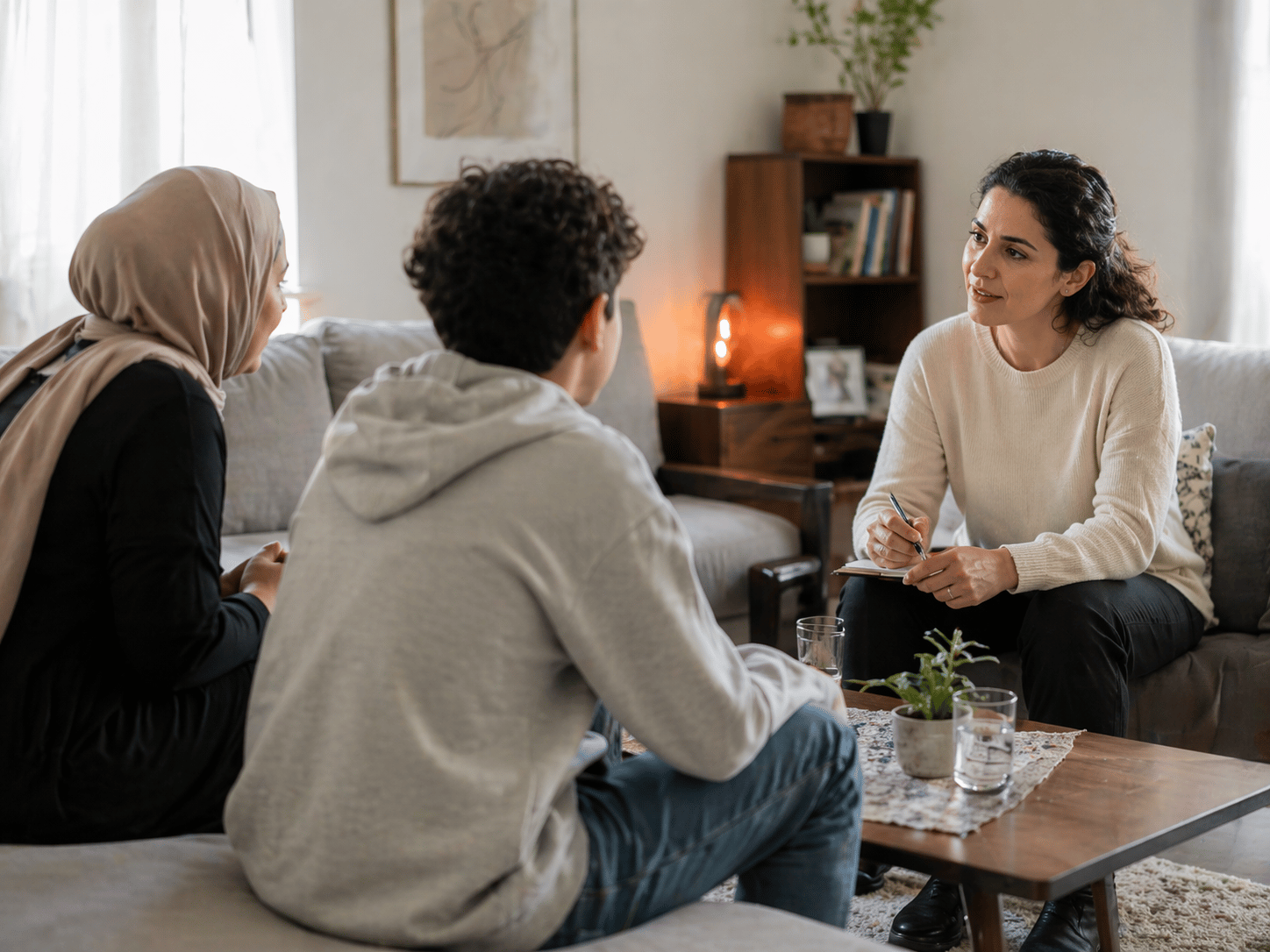 Jongere in gesprek met een coach